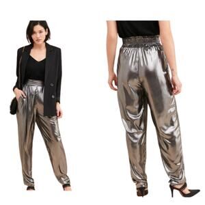 Ronny Kobo Alexandra Pants Silver XS NEW